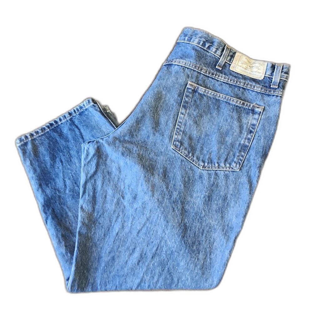 EC! Red Head Jeans 101972 Mens Relaxed Denim 48x30 Bass Pro Blue Medium Wash